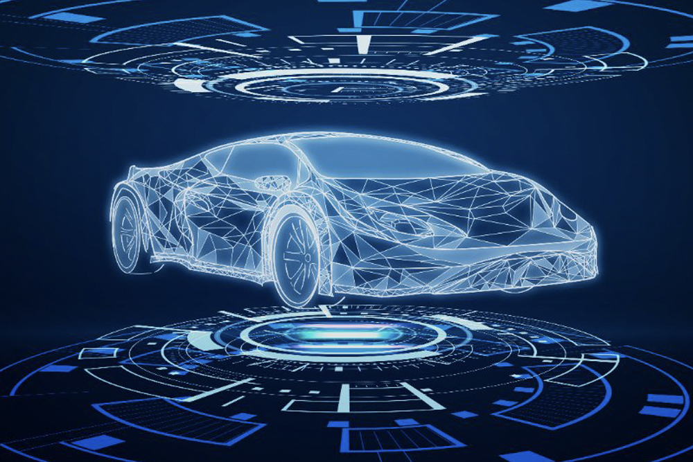 image of a car hologram